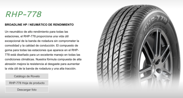 195/60R15 88H BSW RHP-778 ROVELO