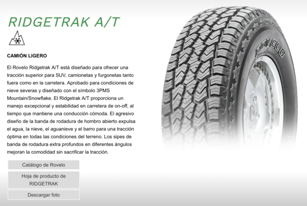 225/75R16LT 10PR 115/112R BSW RIDGETRAK ROVELO
